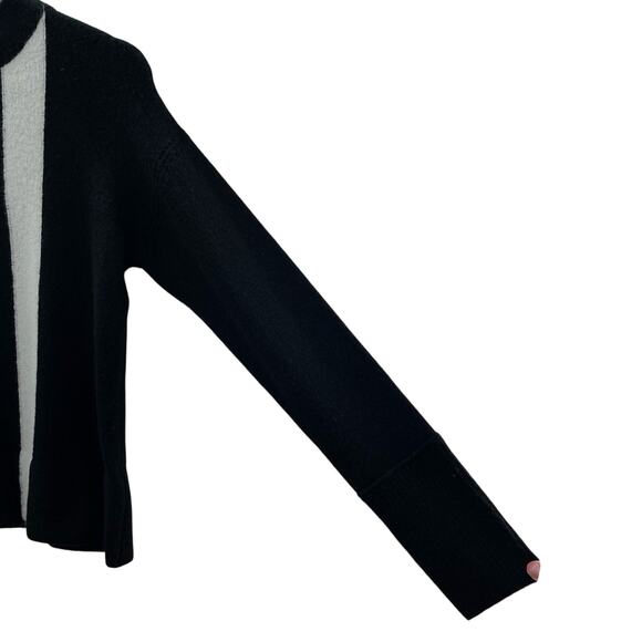 NWT Halogen Nordstrom’s Mock Neck Ultra Soft Sweater Black Purple Ivory Stripe - Picture 4 of 9